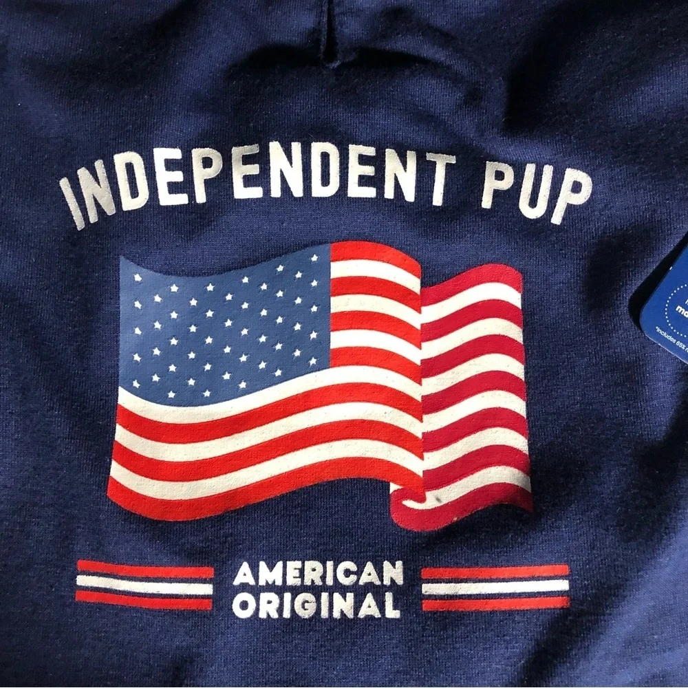 NWT American flag Dog t-shirt M
